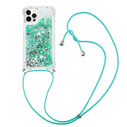 Compatible avec iPhone 12 PRO MAX cas Paillettes Antichoc à quatre coins Protection de lentille Léger Lanière réglable Vert Compatible avec iPhone 12 PRO MAX cas Paillettes Antichoc à quatre coins Protection de lentille Léger Lanière réglable GANGXUN Vert