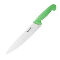 Couteau de Cuisinier Professionnel Vert 215 mm - Hygiplas