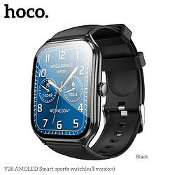HOCO Y28 montre connectée style sport IP67 - 5J d'autonomie - fonction sport disponible - Noir