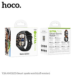 HOCO Y28 montre connectée style sport IP67 - 5J d'autonomie - fonction sport disponible - Noir pas cher