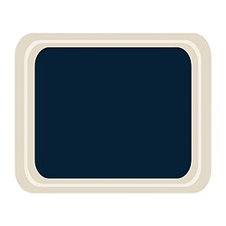 Plateau de service bleu - 4 mesures - Mélamine - Roltex