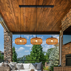 Acheter Nettlife Suspension boho 3 lumières - Noir