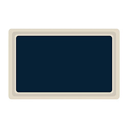 Avis Plateau de service bleu - 4 mesures - Mélamine - Roltex