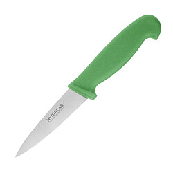 Couteau d'Office Vert Professionnel 90 mm - Hygiplas