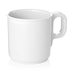 Lot de 12 Mugs en Mélamine blanc H 78 mm Ø 77 mm - Was Germany