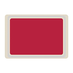 Plateau de service rouge - 4 mesures - Mélamine - Roltex