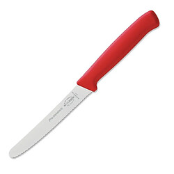 Couteau Universel Professionnel Denté Rouge 110mm - Dick Pro Dynamic