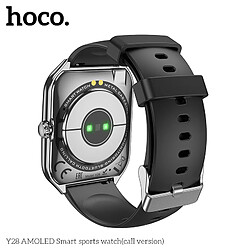 HOCO Y28 montre connectée style sport IP67 - 5J d'autonomie - fonction sport disponible - Noir