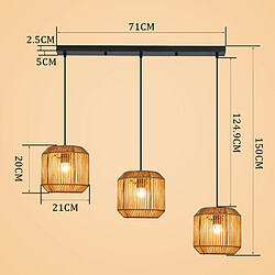 Acheter Nettlife Suspension 3 lumières - Noir