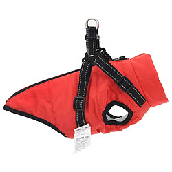 Acheter vidaXL Manteau pour chien Rouge L32 Fleece et Polyester