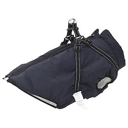 vidaXL Manteau pour chien Bleu marine L44 Fleece et Polyester