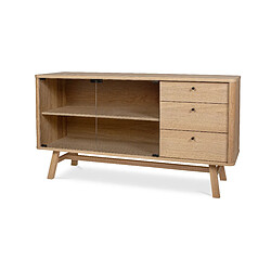 ICONIK INTERIOR Buffet scandinave en bois Noir