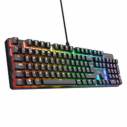 Trust clavier mécanique gamer - Noir pas cher