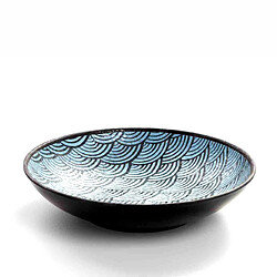 Assiette Creuse Mélamine Motifs Bleus Ø 22,5 cm - Pujadas