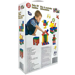 Let's Play Lot de 4 Jeu de Construction Enfants 138 Blocs Assemblable Multicolore pas cher