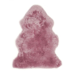 UnAmourDeTapis Tapis shaggy Fait main SHEPHERD Rose 60x95 Fait en Europe en peau de bête