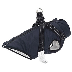 vidaXL Manteau pour chien Bleu marine L24 Fleece et Polyester