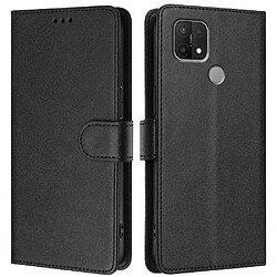 Style classique Étui Pour rabotant Oppo A35 Titulaire de la carte Antichoc Fermeture magnétique Blocage RFID Étui Portefeuille GANGXUN Noir 