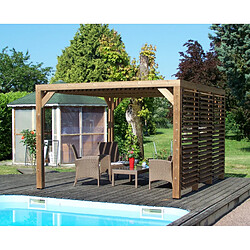 Pergola 10.67m² bois traité - tho3531vti - HABRITA