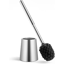 Vendos85 Brosse WC Ronde Argent en Acier Inoxydable 304