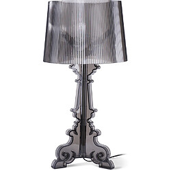 ICONIK INTERIOR Lampe de Table - Grande Lampe de Salon Design - Bour Gris foncé