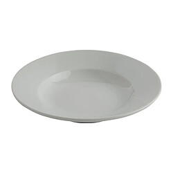 Olympia Assiettes à Potage en Porcelaine Blanche 228 mm Athena - Lot de 6 pas cher