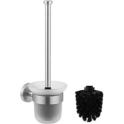 Vendos85 Brosse WC Murale avec Porte-Verre