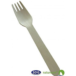 Fourchette en Bois Naturel16,5 cm - SDG - Lot de 2000