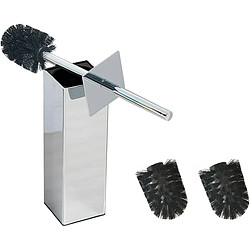 Vendos85 Brosse WC Carrée Chrome en Acier Inoxydable