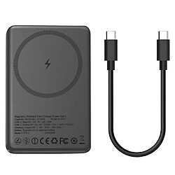 LinQ Power Bank USB-C Power Delivery 20W 15000mAh Compatible MagSafe Noir pas cher
