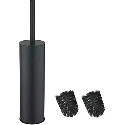 Vendos85 Porte-Brosse WC Ronde Noir