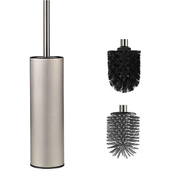 Vendos85 Brosse WC avec support Nickel Brossé