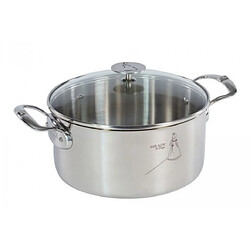 Faitout inox 24cm + couvercle - 3427.24 - Milady - DE BUYER