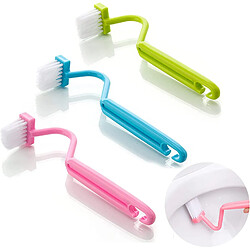 Vendos85 Lot de 3 Brosses WC Bord de Jante – Vert, Bleu, Rose