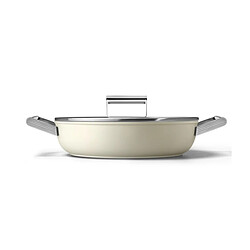 Sauteuse crème mat 28cm + couvercle - DPF2812CRM - SMEG