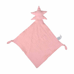 Paris Prix Doudou Mouchoir Bébé Étoile 46cm Rose
