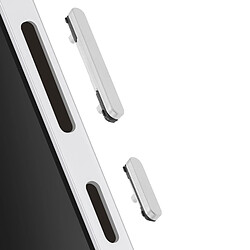 Avizar Clappio Bouton Power et Volume de Remplacement pour Galaxy S25 Ultra Argent