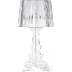 ICONIK INTERIOR Lampe de Table - Grande Lampe de Salon Design - Bour Transparent