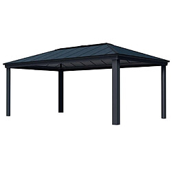 Gazebo de jardin 611,5x363,5cm gris - 706083 - Dallas - PALRAM