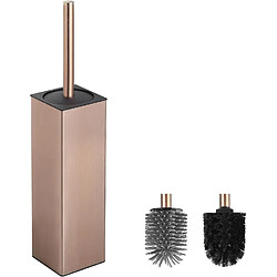 Vendos85 Brosse WC doré rose en silicone avec support – Durable