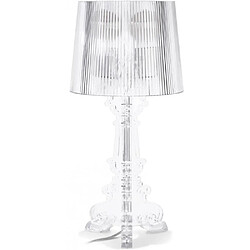 ICONIK INTERIOR Lampe de Table - Petite Lampe de Salon Design - Bour Transparent