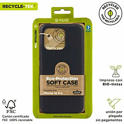 Avis Protection pour téléphone portable Muvit iPhone 16 Pro Noir