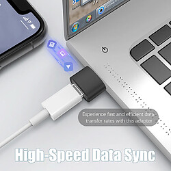 INF Adaptateurs USB-C vers USB pour le transfert de données et chargement, pack de 2 Black pas cher