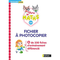 Vivre les maths CE1 : fichier à photocopier : programme 2025