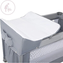Moby System Lit Parapluie, Parc Be´be´ - Table a` Langer, Matelas, Parois Ae´re´es, 4 Niveaux Re´glables, Roues pas cher