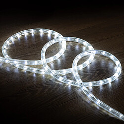 Avis Ledkia Gaine LED Ronde 220V 36 LED/m BOBINE 50m Coupe 100cm IP65 Blanc froid