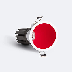 Avis Ledkia Spot Downlight LED 9W / 12W Conique Inclinaison 20º Areni Coupe Ø 85 mm 4000K Rouge Blanc neutre 12 W