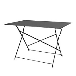 Bolero Table de terrasse pliante - Noir