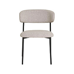 Acheter Lisa Design Erica - lot de 2 chaises en tissu bouclette - pieds en acier