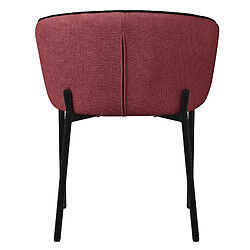 Avis ML-Design Set de 6 chaises de salle à manger rouge assise en tissu et corps en métal